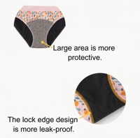Celana Dalam Menstruasi Remaja Anti Bocor Model Mid-Rise 4 Lapis Katun dengan Logo di Pinggang - Promo Hot Sale