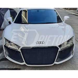 Nouveau pare-chocs avant agressif en fibre de carbone partielle pour Audi R8 (2007-2015) - Kit carrosserie à fixation par boulons - Product Image 5