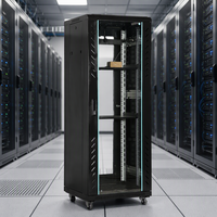 Armoire réseau 42U conçue en usine 19 pouces support de serveur de télécommunications sur pied capacité 4U/6U/12U/42U stock mural de centre de données