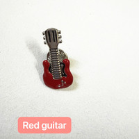 Mini Musical Instrument Crystal Rhinestone Brooch Guitar Violin Music Note Lapel Pin Suit Badge Gift