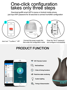 <span class=keywords><strong>Difusor</strong></span> ultrasónico decorativo para el hogar humidificador de aire aromático con Wifi <span class=keywords><strong>difusor</strong></span> de aceites esenciales para Yoga - Product Image 5