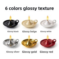 Bougie électronique à LED de style Instagram, fonctionnant sur piles, décoration nordique pour la maison, ornement pour anniversaires et mariages