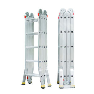 Escalera Plegable para Exteriores, Escalera de Aluminio de 8 Metros con Bisagras Plegables - Product Image 1