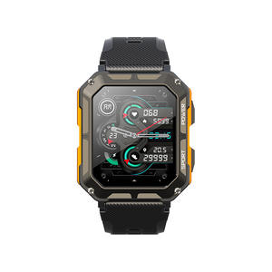 Montre connectée HUANLONG C20 Pro, écran TFT, silicone, étanche IP67, design carré, boussole, suivi du sommeil, assistant vocal, sport, affaires - Product Image 3