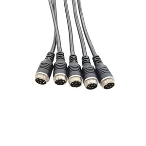 สายต่อปลั๊กการบิน M12 4 คอร์ 24AWG ทองแดงบริสุทธิ์ สำหรับส่งข้อมูลวิดีโอสำหรับกล้อง 1080P - Product Image 5