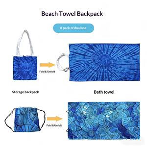 Toalla <span class=keywords><strong>de</strong></span> <span class=keywords><strong>playa</strong></span> y baño plegable dos en uno transfronteriza con estampado y bolsa <span class=keywords><strong>de</strong></span> almacenamiento integrada <span class=keywords><strong>para</strong></span> <span class=keywords><strong>verano</strong></span> - Product Image 4