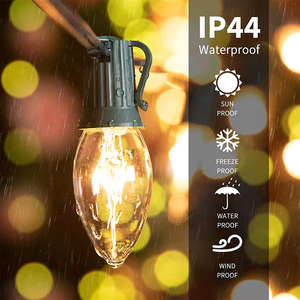 Luci a Stringa LED C7 25/50/100FT per Esterni Impermeabili Luci Natalizie Vintage con Lampadine Opache Infrangibili - Product Image 4