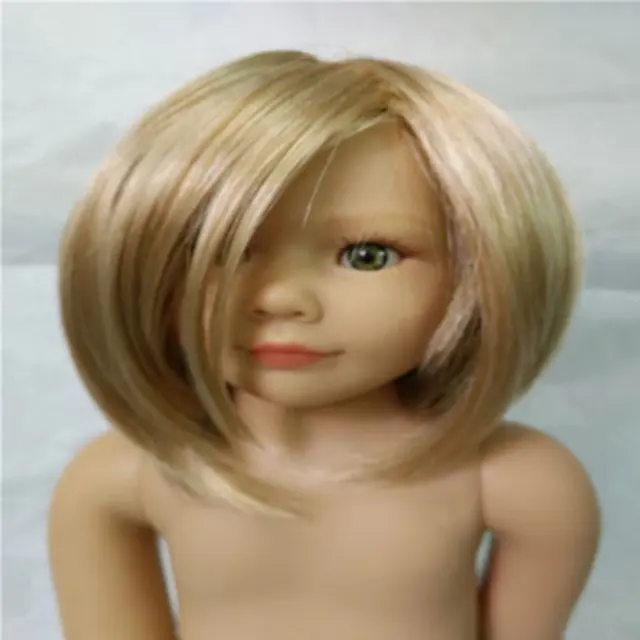 Wig Wig Manufacturers Direct Spot Supply BJD SD Doll Wig Blond Close-Cropped Face Wigs Doll Wigs