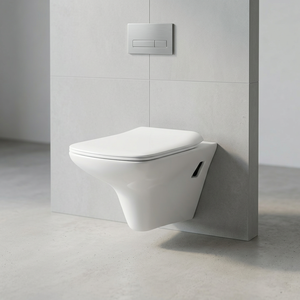 โถสุขภัณฑ์แบบแขวนผนังสไตล์ยุโรป เซรามิก คุณภาพส่งออก - Product Image 1