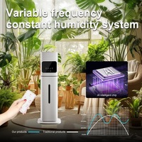 Humidificateur d'air domestique sur pied grande capacité à ultrasons avec purification UV, machine à brouillard, norme européenne, 36 dB, avec minuterie