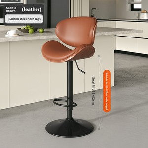 <span class=keywords><strong>Tabouret</strong></span> <span class=keywords><strong>de</strong></span> <span class=keywords><strong>bar</strong></span> réglable haut <span class=keywords><strong>de</strong></span> gamme <span class=keywords><strong>de</strong></span> luxe Style design moderne avec dossier pour <span class=keywords><strong>tabouret</strong></span> d'îlot <span class=keywords><strong>de</strong></span> salon chaise haute - Product Image 6