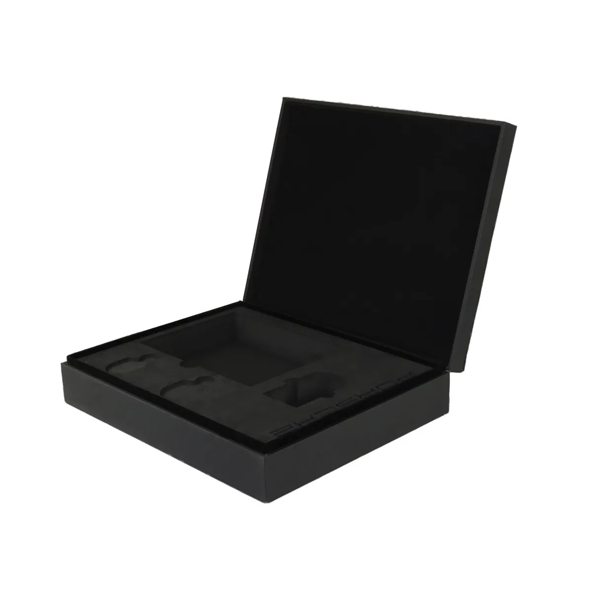 Boîte rigide de fantaisie noire, emballage de clés de voiture pour cadeau, vente en gros, 12 pièces