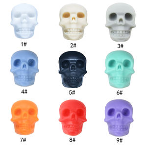 2025 nouveau Halloween Silicone perles crâne tête Silicone perle fantôme perles de dentition en gros pour la fabrication de Bracelet - Product Image 2