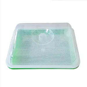 Home Agriculture Diy Bean Sprouts Culture Plastic Nursery Tray Hydroponics Seed Tray
