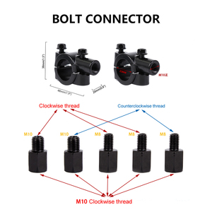 ADV xe máy gương chiếu hậu có thể gập lại có thể điều chỉnh phiêu lưu westwind off road rộng Xem Tay lái Gương Xe Máy phụ kiện - Product Image 3