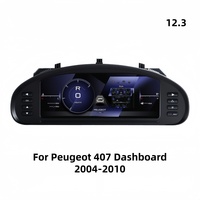 Panel Instrumen Digital LCD Baru untuk Peugeot 407 2004-2010, Kokpit Virtual, Tachometer Otomatis, Layar Ghost
