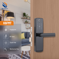 Serrure électronique intelligente RFID à code automatique pour portes en acier, connectivité Wi-Fi, option de stockage de données sur carte mémoire