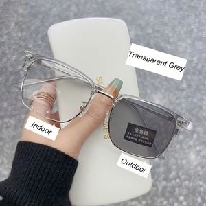 Gafas de Computadora con Logotipo Personalizado, Retro, para Mujer, Anti Luz Azul, Fotocromáticas, Cuadradas, para Hombre - Product Image 3