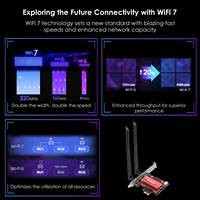 Adaptador PCI-E Tri-Banda WiFi 7 BE8774 con Bluetooth 5.4