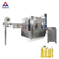 Ligne de production entièrement automatique pour le remplissage et le bouchage d'huile de tournesol, de légumes et d'olives, machine d'étiquetage