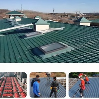 Tejas de Techo Corrugadas de PVC Resistentes al Calor, Tejas de Resina Sintética, Impermeables, con Aislamiento UV/Térmico, Duraderas, para Exteriores, Hoteles