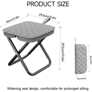 Sedia da Pesca Portatile, Zaino Tascabile, Sgabello Pieghevole da Campeggio - Product Image 4