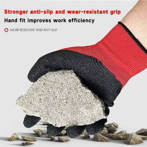 Herren Industrie-Grip Schwerlast-Sicherheits-Handschuhe Latex Großhandel Bau-Gummi Bauindustrie Schutzausrüstung Arbeitshandschuhe - Product Image 3