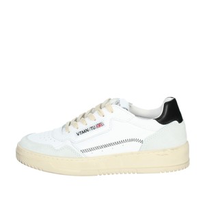 Dubai4 scarpe da basket uomo bianche/nere Sneakers corte bassa con altezza crescente caratteristica traspirante alla moda per la primavera - Product Image 1