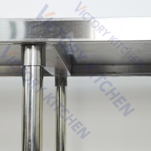 VICTORY KITCHEN VCT Modelo Seis patas Mesa DE TRABAJO DE ACERO INOXIDABLE Prep Mesa DE TRABAJO Base Upstand Restaurante/Catering/Hoteles - Product Image 5