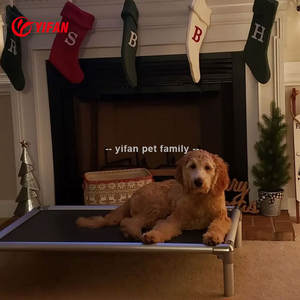Cama de aluminio para perros, camas para mascotas, marco de cama de aluminio elevado a prueba de masticación de lujo portátil para perros, cama de cuna para perros con refrigeración elevada - Product Image 1