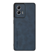 Pour Moto G84 G85 5G G24 G54 G34 Housse en cuir PU givré, coque en plastique rigide antichoc mate pour Moto Edge 70 60 Pro S50 Neo
