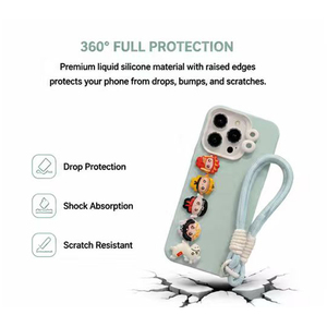 Fundas de Teléfono Móvil con Correa de Cordón Estilo Floral Crybaby para 11/12/13/14/15/16/17 Pro Max, Magnéticas, Antigolpes, de Lujo - Product Image 6