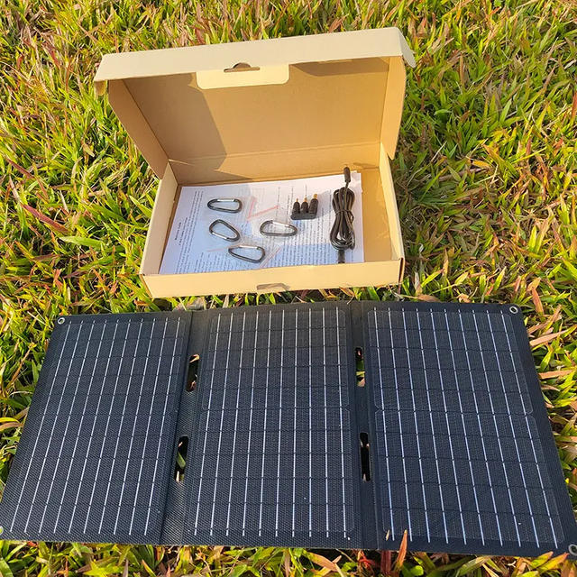 High Quality Flexible Foldable Solar Panels 15W 30W 40W USB Type-c Port 12V 18V for Portable Camping