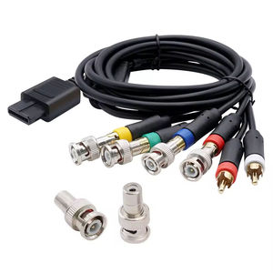 Nouveau câble AV filaire universel pour NGC/<span class=keywords><strong>N64</strong></span>/SFC/SNES GameCube Gaming, matériau ABS noir - Product Image 4
