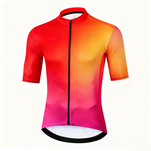 Maillot de cyclisme unisexe de qualité supérieure, dégradé, personnalisé, respirant, vêtements de cyclisme, vêtements de sport, entraînement à vélo - Product Image 1