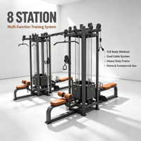 Appareil de musculation multifonctionnel commercial 8 stations pour entraînement complet du corps