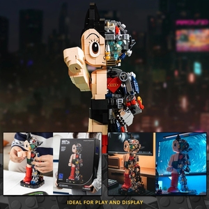 <span class=keywords><strong>Astro</strong></span> Boy, figurine de dessin animé, blocs de construction, jouet de construction, 40 pièces, modèle de robot en plastique, collection de jouets pour garçons, anniversaire - Product Image 4