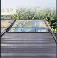 Pergola rétractable en alliage d'aluminium, auvent imperméable, pare-soleil, protection contre la pluie, taille personnalisée, protection UV, patio, jardin, cour, terrasse