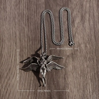 CLBX Collier pendentif ange à quatre ailes rétro à la mode en alliage d'accessoires de mode transfrontaliers vente chaude