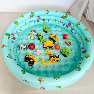<span class=keywords><strong>Piscine</strong></span> Gonflable Pliable pour Enfants, Bassin de Pataugeoire Extérieur avec Barrière, Bac à Sable Domestique - Baignoire à Glace Gonflable - Product Image 5