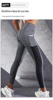 Leggings de sport pour femmes avec poches, taille haute, pantalon de yoga grande taille avec découpe en mesh