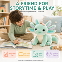 Jouet en peluche doux personnalisé XDT ODM AI, rembourré en coton PP, taille réglable 11-30 cm, unisexe, anti-stress, cadeau de fête