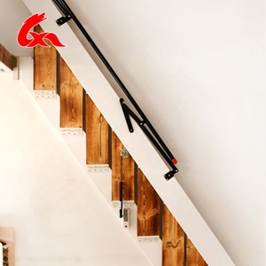 <span class=keywords><strong>Escalera</strong></span> Telescópica Ajustable para Ático, <span class=keywords><strong>de</strong></span> <span class=keywords><strong>Madera</strong></span>, <span class=keywords><strong>con</strong></span> Peldaños Antideslizantes, Capacidad <span class=keywords><strong>de</strong></span> Carga <span class=keywords><strong>de</strong></span> 300 kg, Diseño Moderno, Plegable - Product Image 6