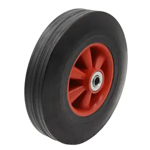 8 9 10 inch rubber wheels 10x2.5 solid casters heavy duty wheel for hand trolley carts