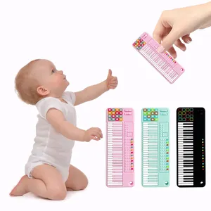 Oem Manufacturer Silicone Baby Teethers Wholesale Piano Shape Chewable Teething Toys Silicone Baby Teether