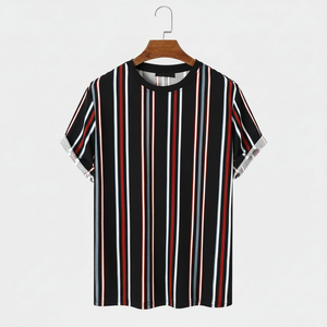 Camiseta de manga corta para hombre, prenda de vestir, de gran tamaño, 100% algodón, con estampado de logotipo - Product Image 1