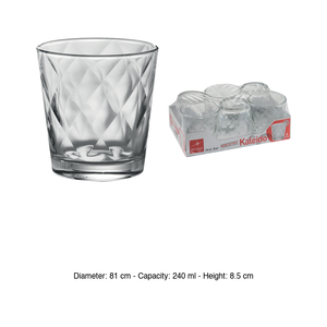 Verre à eau Kaleido 24 cl Bormioli Rocco H 8,5 cm Ø 8,1 cm - Product Image 3