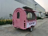 Gerobak Makanan YT-FR220WD Warna Pink Muda dengan Peralatan Lengkap yang Dikustomisasi untuk New York