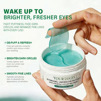 Vente en gros de masques pour les yeux en gel personnalisés, acide hyaluronique, rétinol, niacinamide, hydratant, éclaircissant, cernes, tous types de peau