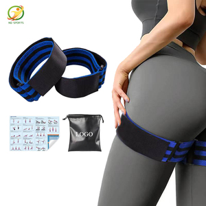 NQ SPORTS Fascia di Compressione per Fitness, Sollevamento Pesi, Squat, Allenamento con Restrizione del Flusso Sanguigno, Benda Elastica per Braccia, Fianchi e Gambe - Product Image 1